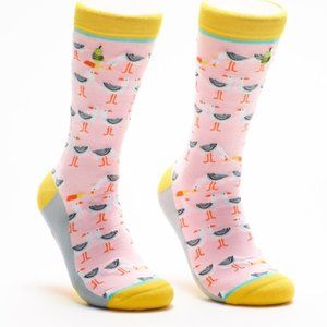 French Gulls and Sea Fries Crew Socks